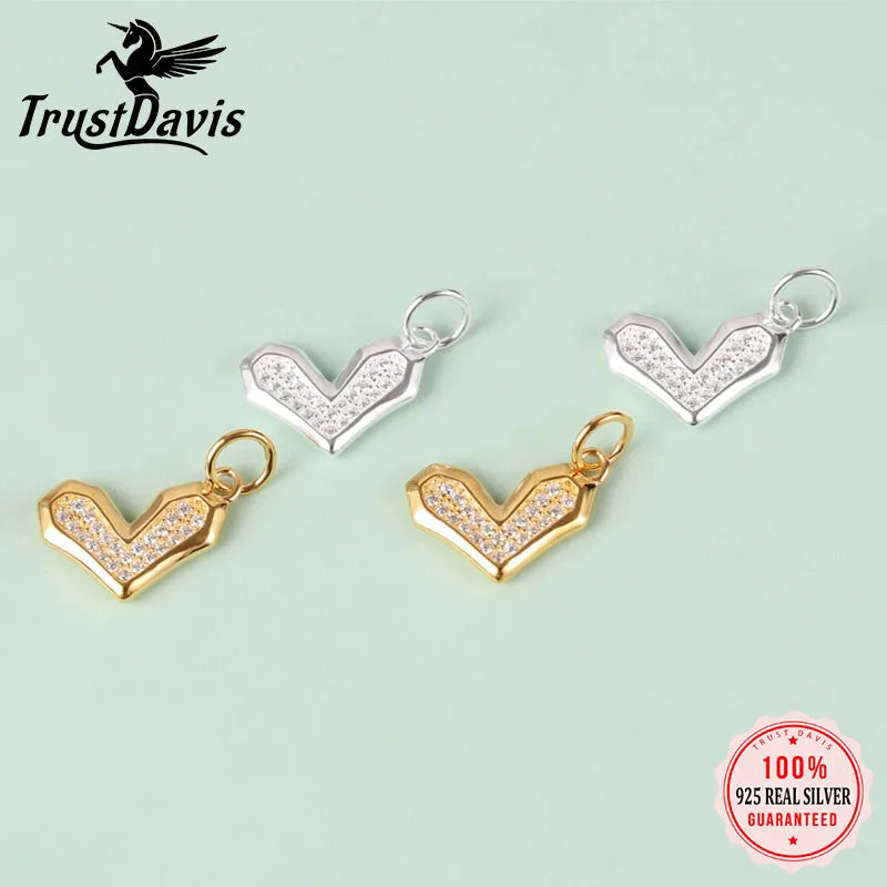 Minimalist Heart Silver Pendant DZ1905