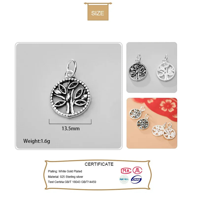 Hollow Round Tree Pendant  HY639