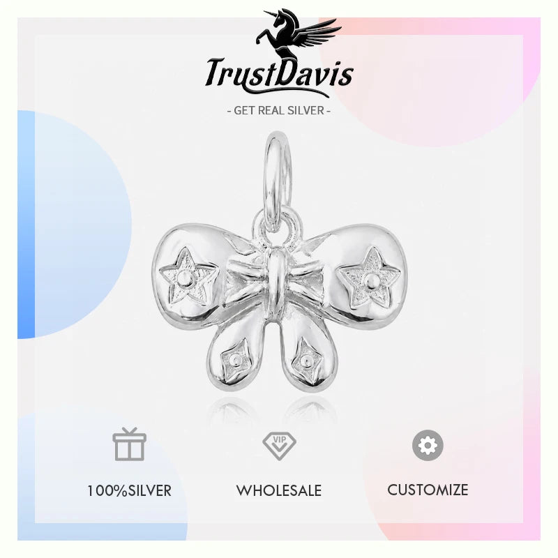 Fresh Sweet Star Bow Pendant DZ1942