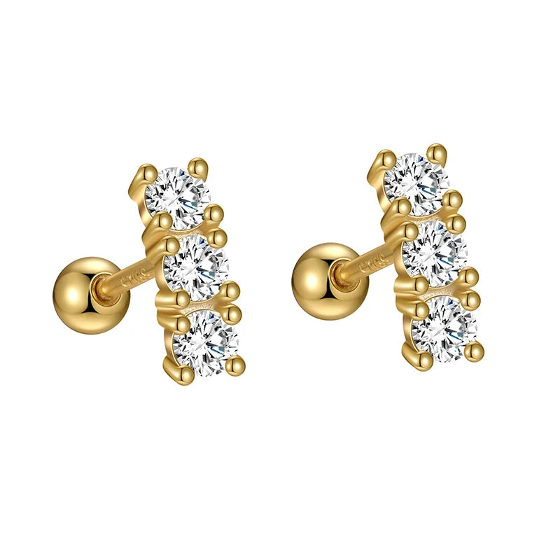 Zircon Stud Earrings DS4839