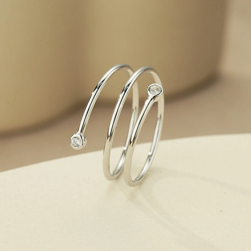 Three‑Layer Wrap Open Ring for Women Daily Wear Jewelry Gift DS4988