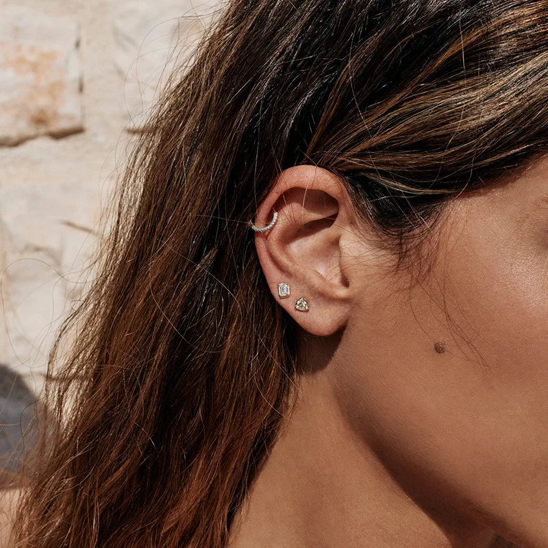 Square Zircon Stud Earrings DS4800