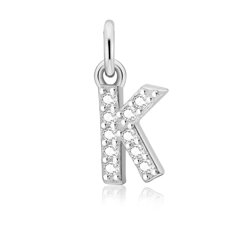 26 Letter Pendant Shiny Charm Pendant DIY Accessories Jewelry DZ423