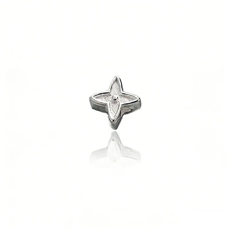 Four-Leaf Clover Star Spacer Beads Vintage Dainty DZ1898