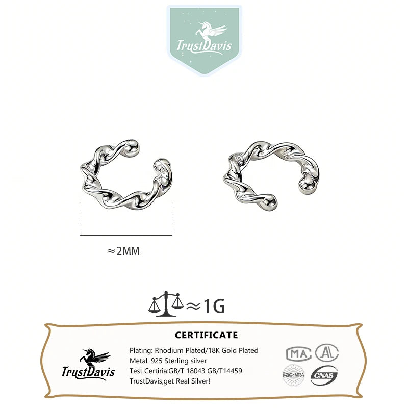 Twisted Clip Earrings DS4790