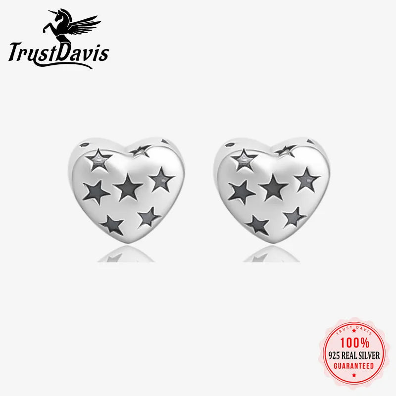 Heart Charm Pendant Handmade DIY Necklace Accessories Jewelry DZ1684