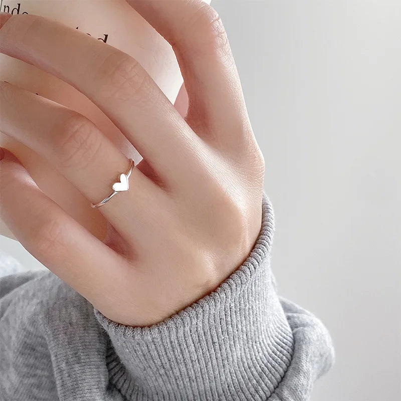 Heart-shaped Open Ring DS4793