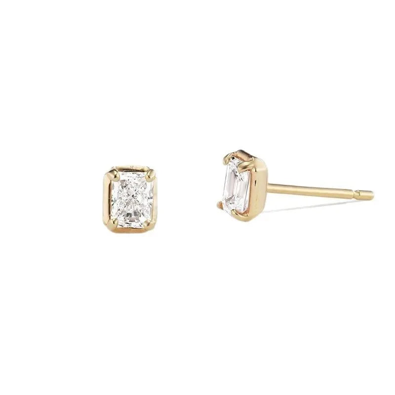 Square Zircon Stud Earrings DS4800