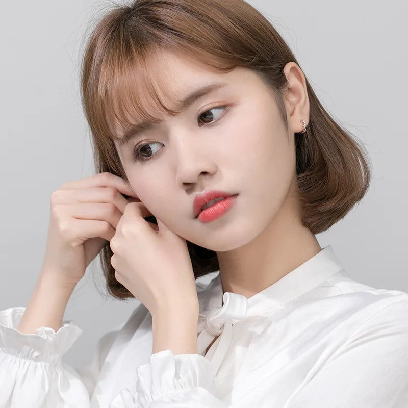 Trusta Small Earrings 925 Sterling Silver Clip on Earring Gold Tone Women Fashion Wholesale Jewelry DS1556