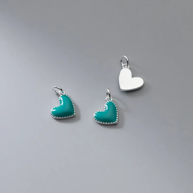 Heart Pendant DIY Necklace Bracelet Accessories Fine Jewelry Gift HY990