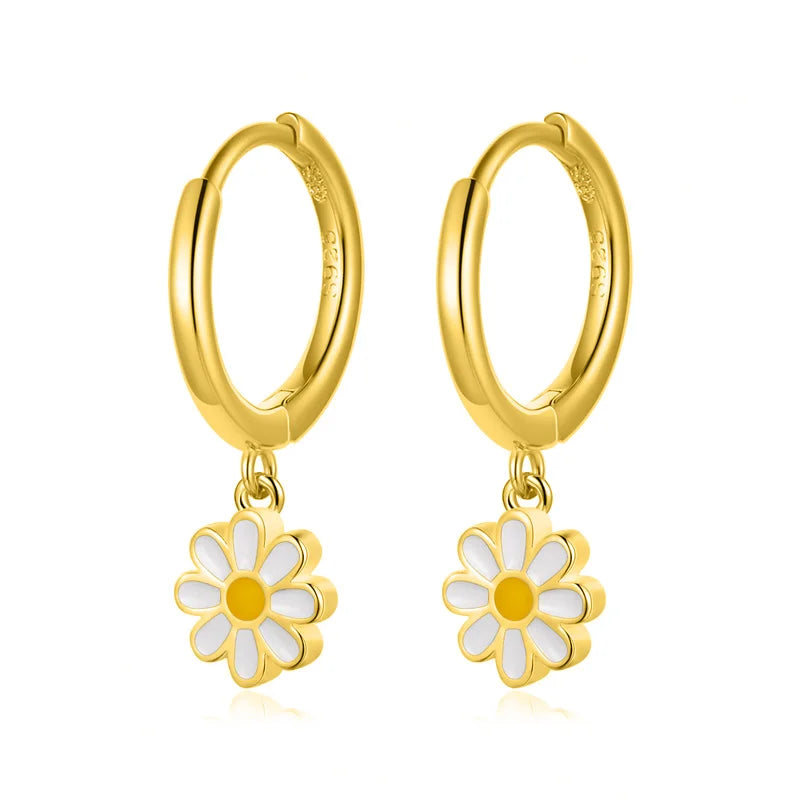 Fashion Sweet Flower Hoop Earring DS4117