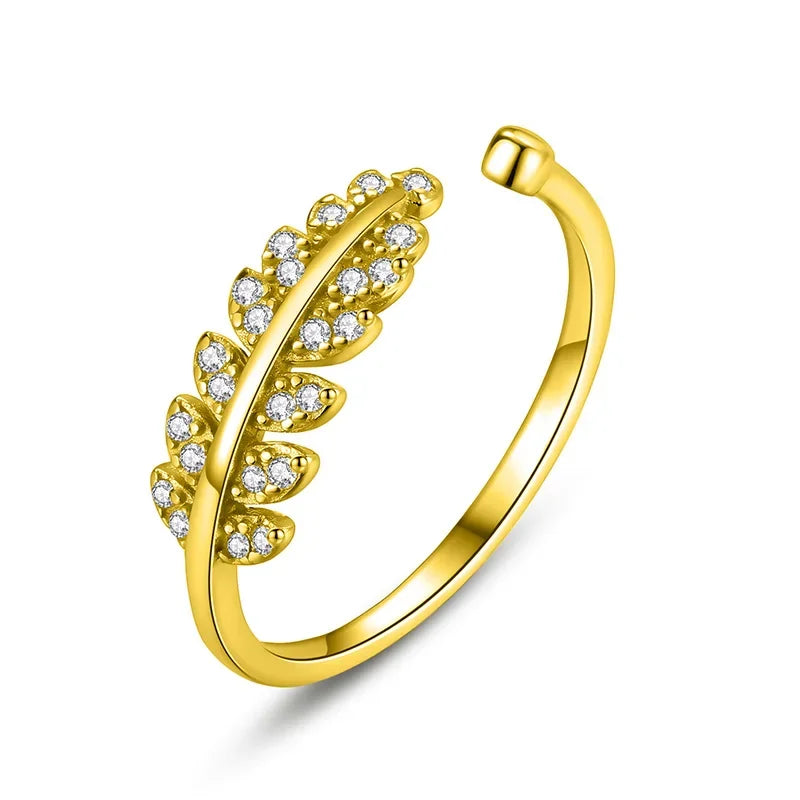 Leaves Opening Finger Ring DS958