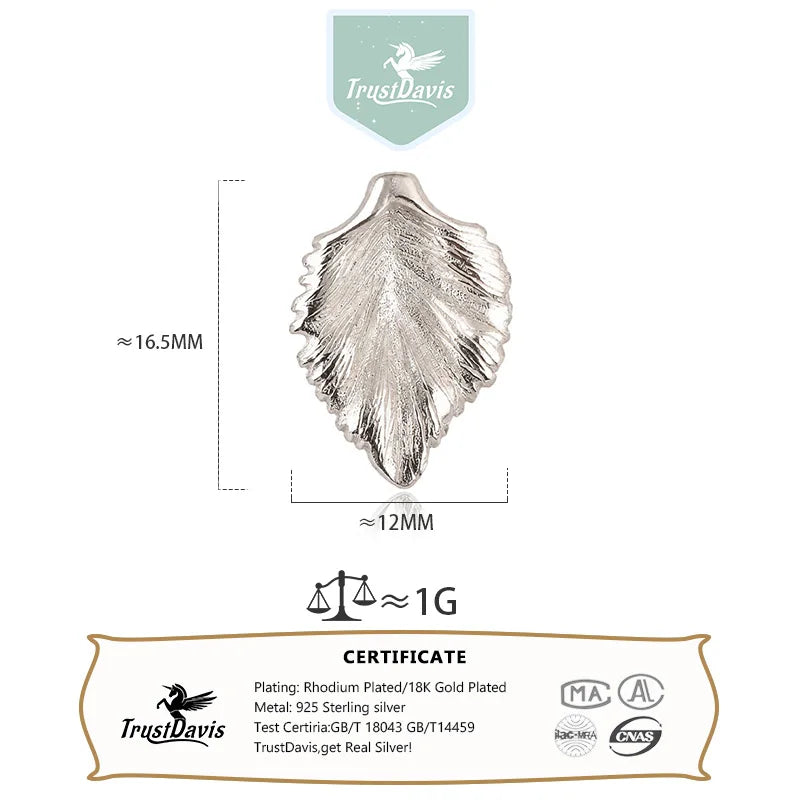Artistic Retro Leaf  Pendant  DZ1936