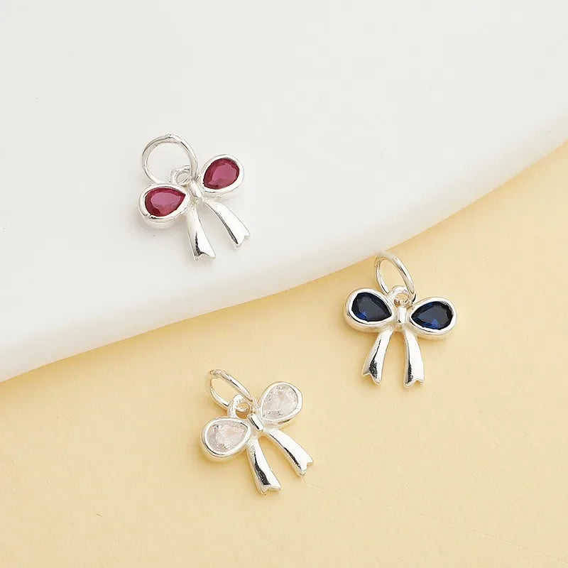 TrustDavis Real 925 Sterling Silver Lovely Colored Butterfly Pendant Handmade Bracelet Necklace Accessories Jewelry Gift DZ1679