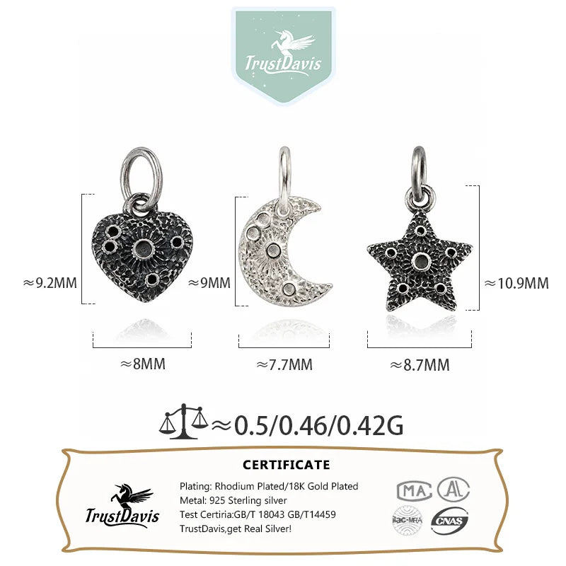 Fashion Office Pendant Heart Star Moon DZ1930