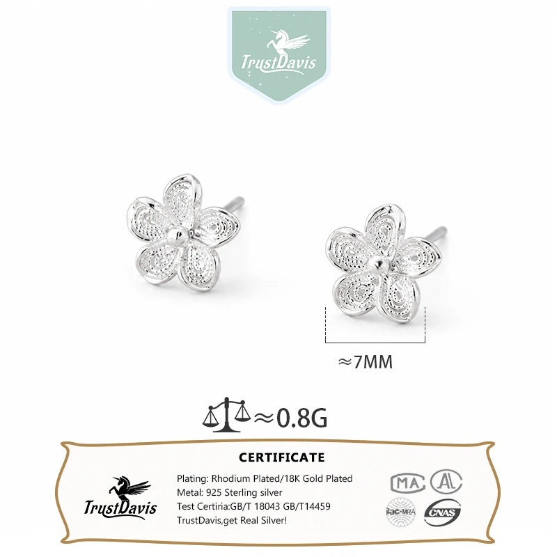 Fashion and Elegant Hollow Woven Flower Earrings for Women DS4964