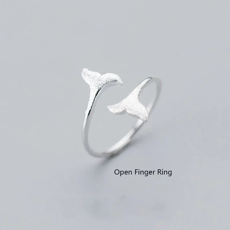 Little Mermaid Tail Earrings Ring Anklet Necklace DA461