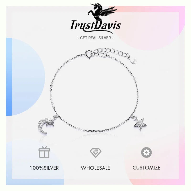 Star Moon Zirconia Bracelet DS5024