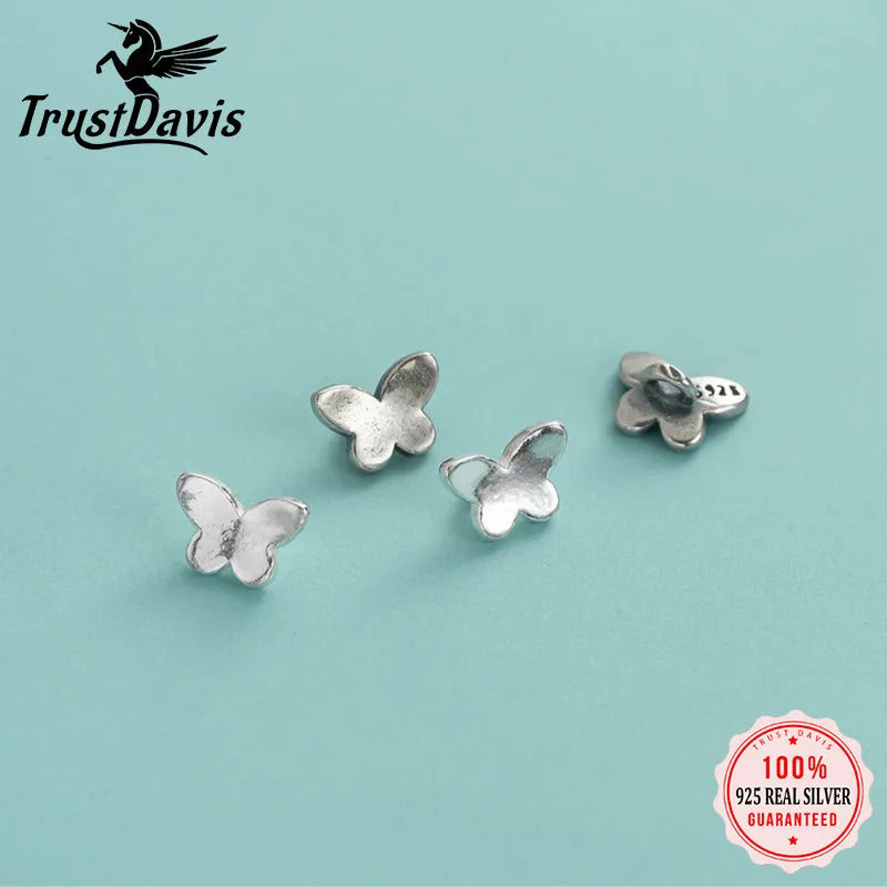 Mini Butterfly Charm Beads Dainty Cute Delicate Shiny DZ1894