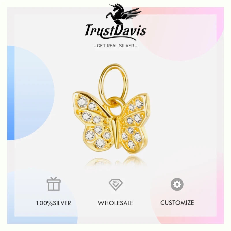 Butterfly CZ Marking Necklace  DZ39
