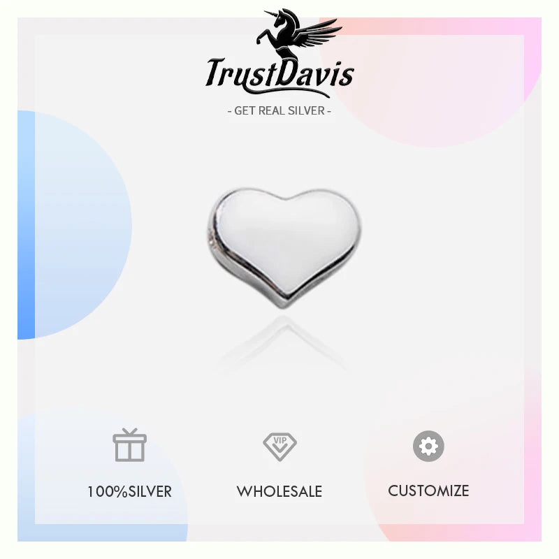 Fashion Sweet Heart Glossy Beads DZ1770