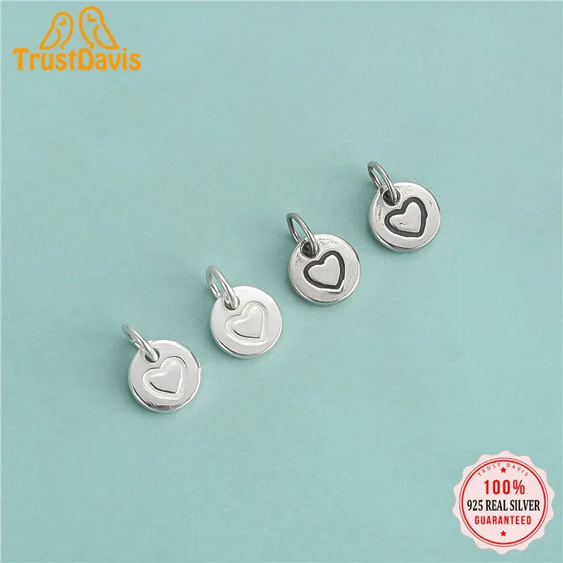 Love Small Round Card Pendant DIY Necklace Bracelet Accessories DZ713