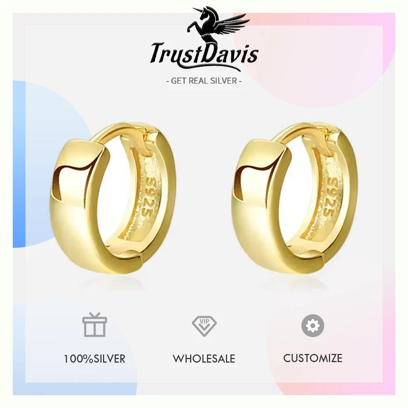 18K Gold Mini Hoop Earring LB132