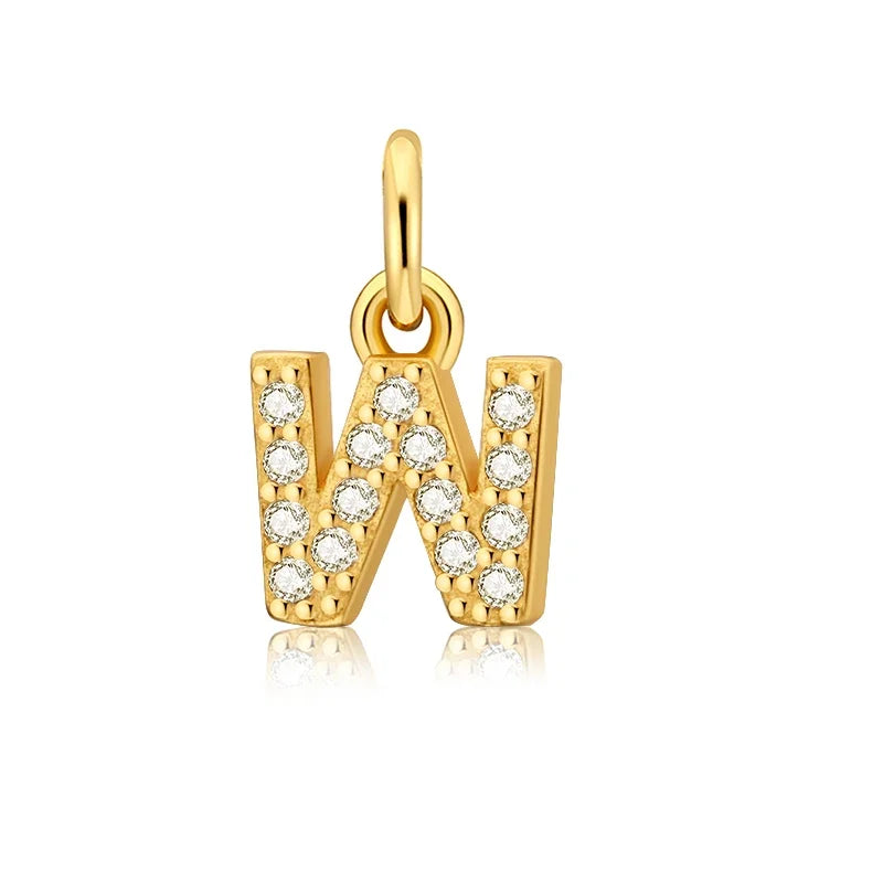 26 Letter Pendant Shiny Charm Pendant DIY Accessories Jewelry DZ423