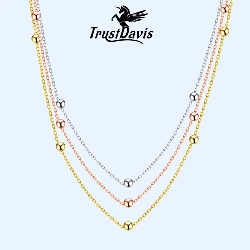 Cute Small Beads Pendant Necklace DS895