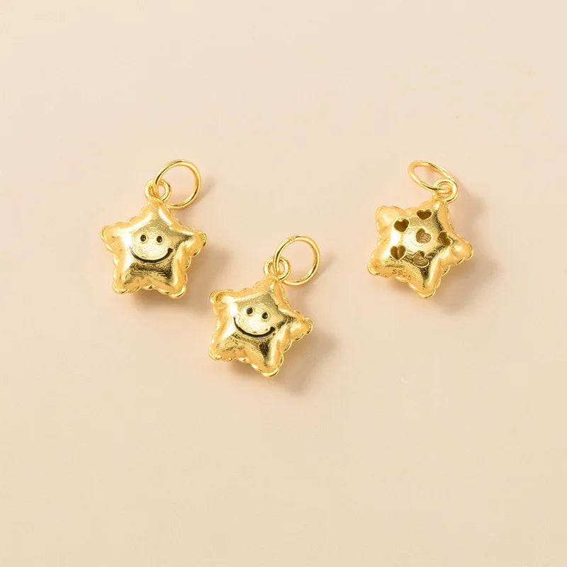 Fashion Cute 3D Smiling Star Pendant DZ1830