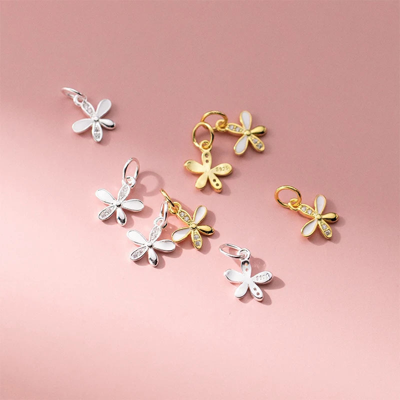 Sweet Five-petal Flower Pendant DZ1808