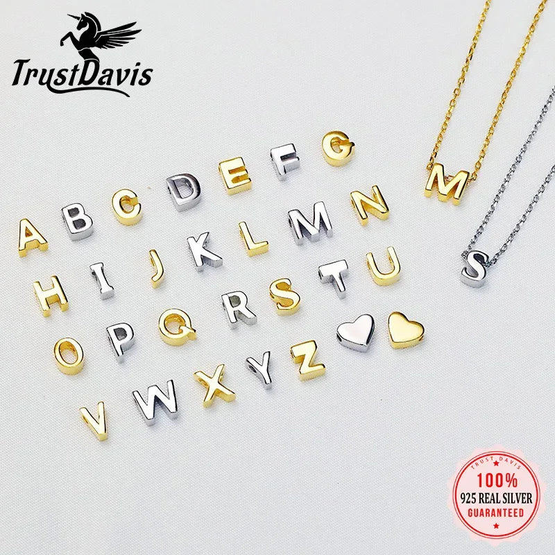 26 Letter Silver Necklace DA3148