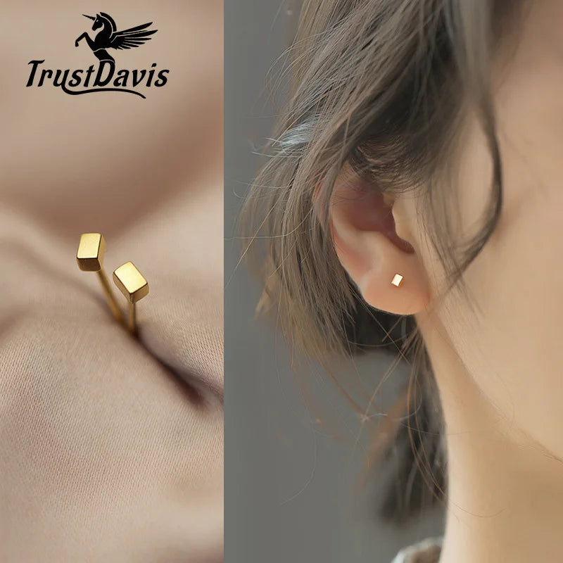 Blocks Stud Earrings DS1278