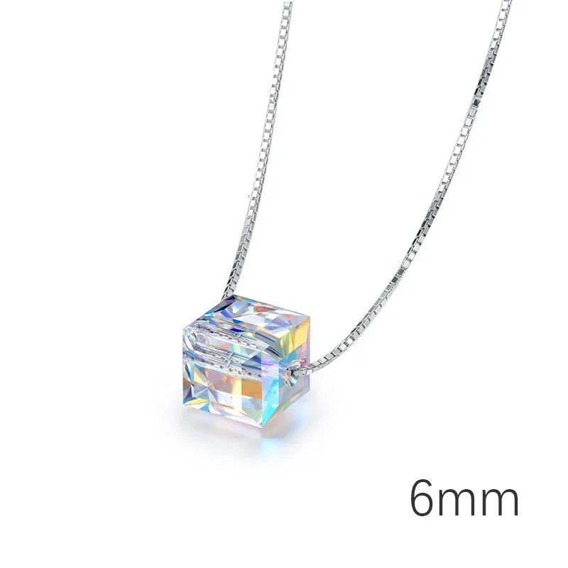 TrustDavis Minimalist 925 Sterling Silver Fashion Sweet 9mm Pearl Pendant Necklace For Women Party 925 Necklace Jewelry YQ193