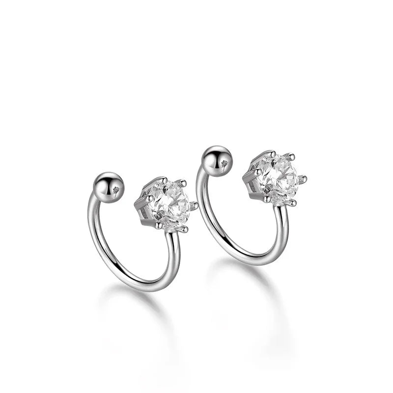 Six Clawed Zircon Clips Earrings DS4835