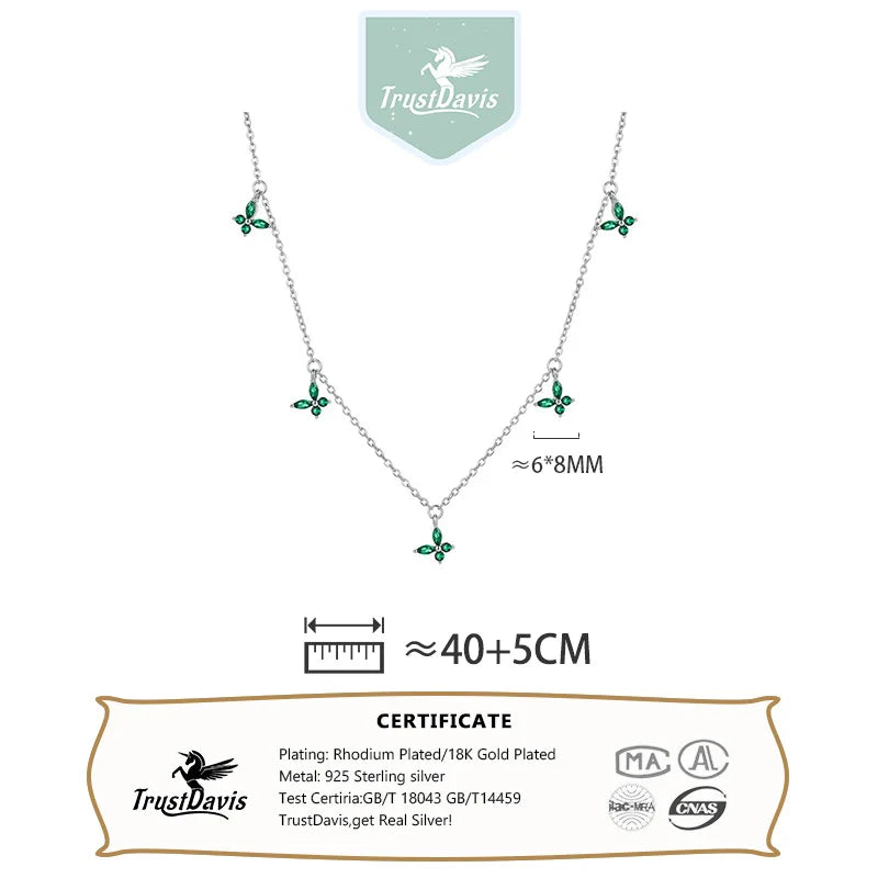 Real 925 Sterling Silver Zircon Butterfly Necklace and Bracelet DS4944