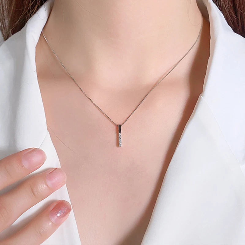 Geometric Rectangular Bar Necklace DS4846