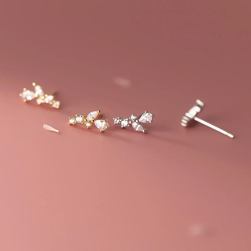 Leaves Sparkling Stud Earrings DG0135