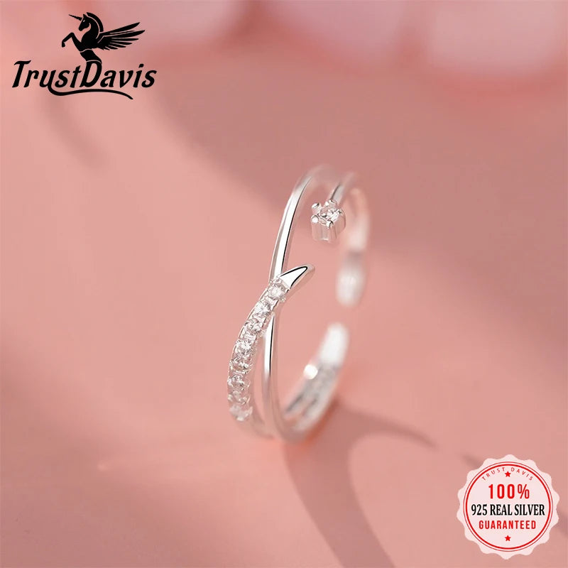 Cross zircon Adjustable Ring  DS4861