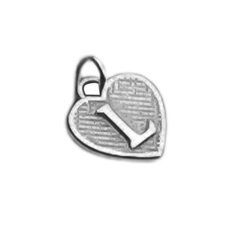 TrustDavis Real 925 Sterling Silver Name Necklace 26 Heart DIY Accessories Pendant for Women Wedding Clavicle Jewelry DZ1795