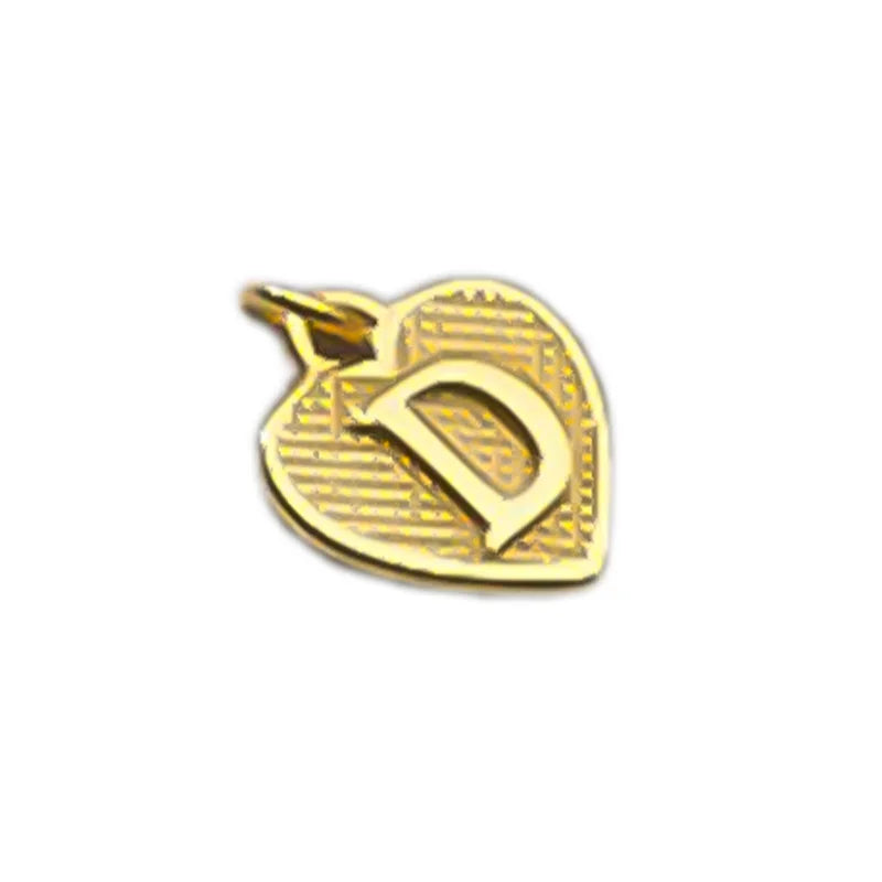 TrustDavis Real 925 Sterling Silver Name Necklace 26 Heart DIY Accessories Pendant for Women Wedding Clavicle Jewelry DZ1795