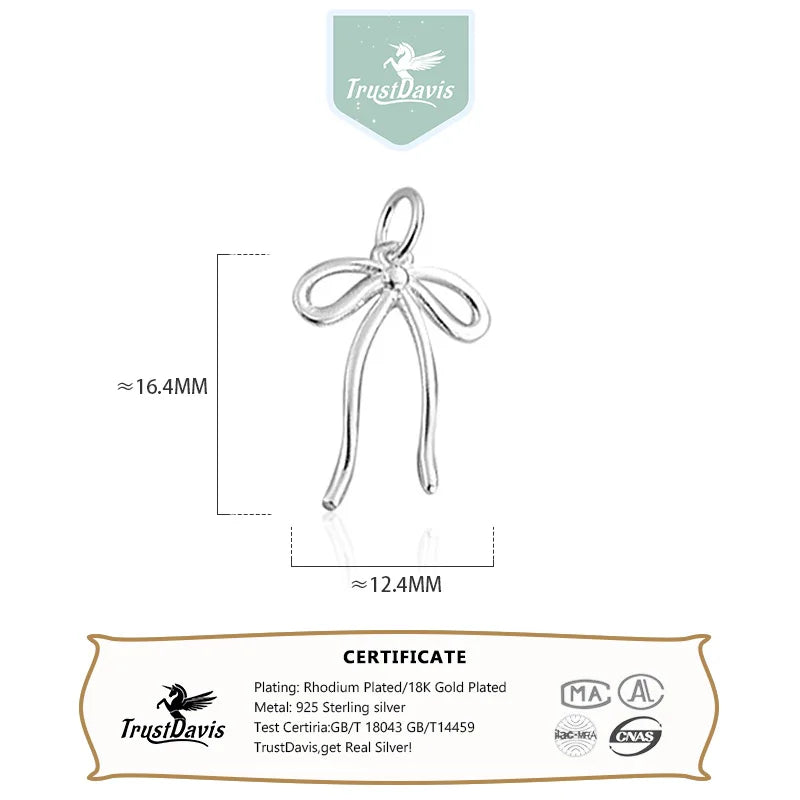 Bow Charm Pendant DZ1718