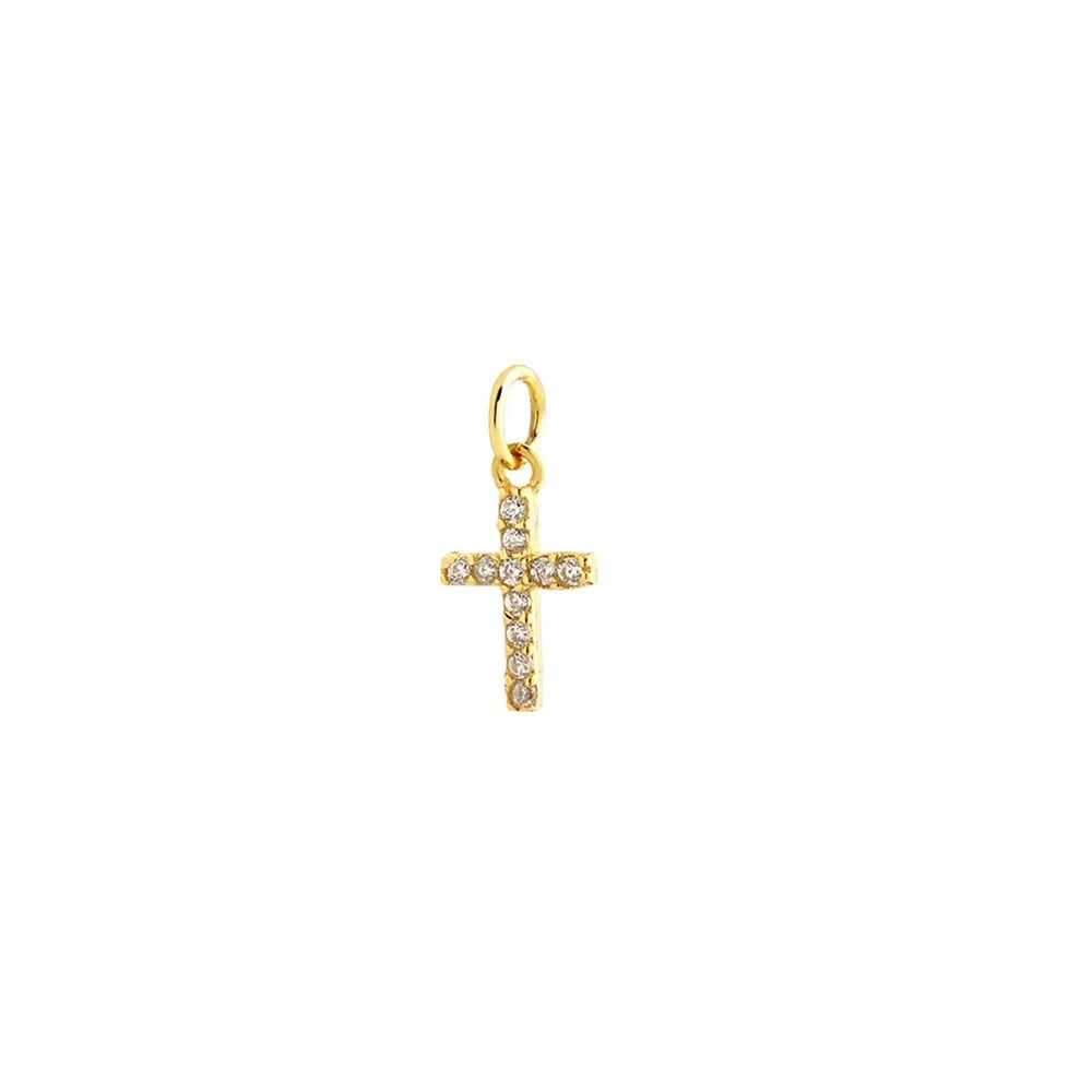TrustDavis Real 925 Sterling Silver Fashion Shell Cross Charm Pendant Handmade DIY Accessories Fine Jewelry Wholesale DZ1812