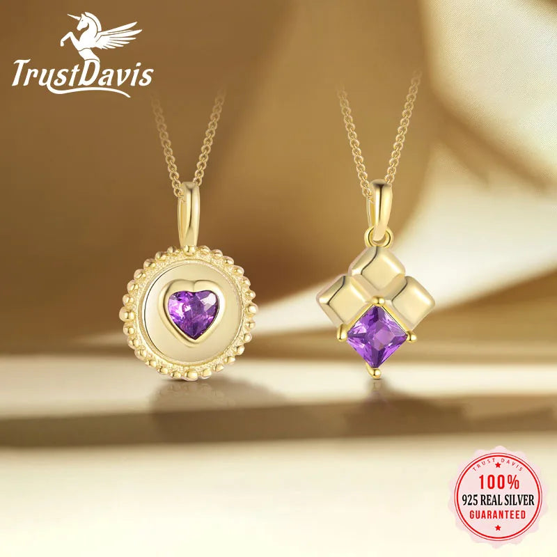 Heart Zircon Silver Pendant DZ1904