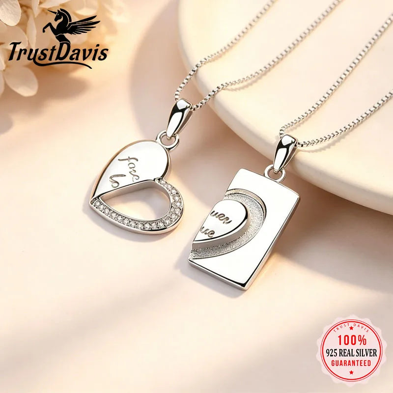 Heart-shaped Envelope Silver Pendant DZ1906