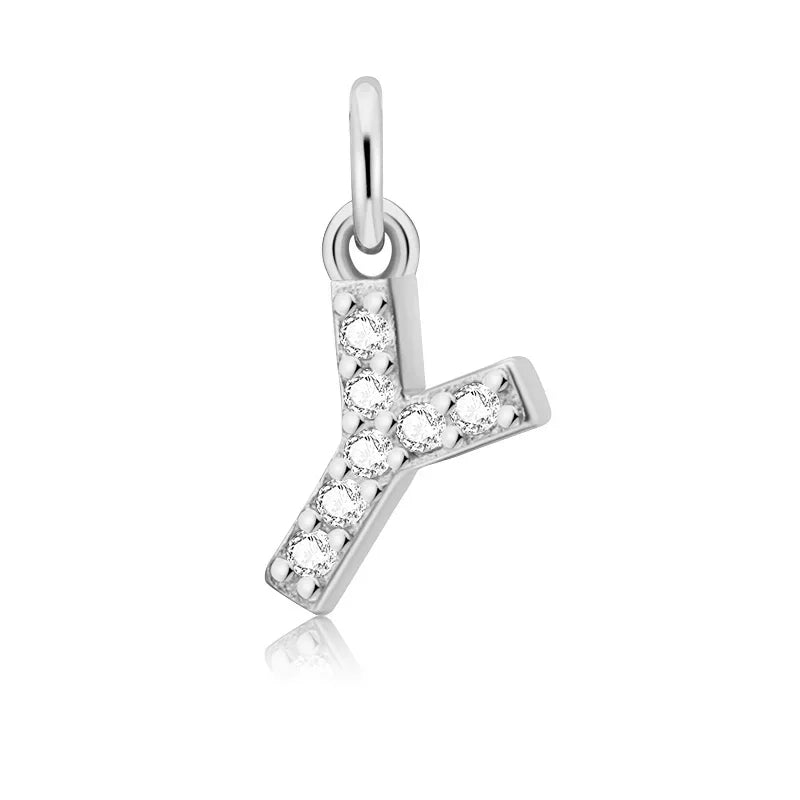 26 Letter Pendant Shiny Charm Pendant DIY Accessories Jewelry DZ423