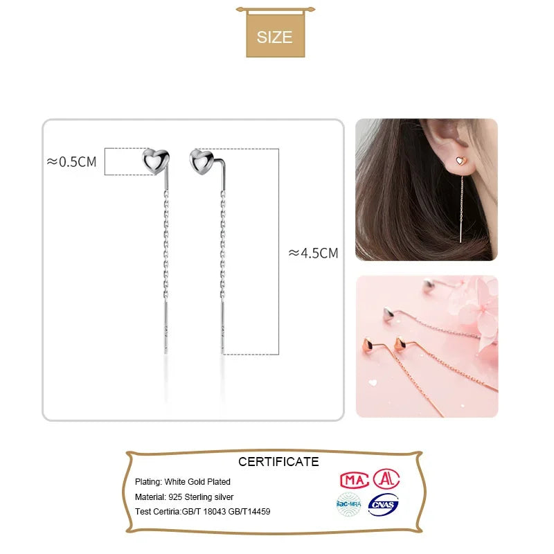 Heart Linked 4.5cm Stick For Women Creative Fashion Jewelry Gift DA1684