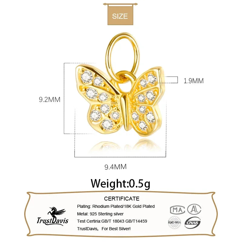 Butterfly CZ Marking Necklace  DZ39