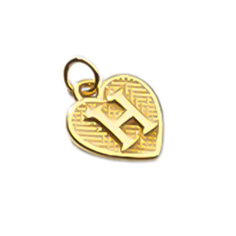 TrustDavis Real 925 Sterling Silver Name Necklace 26 Heart DIY Accessories Pendant for Women Wedding Clavicle Jewelry DZ1795