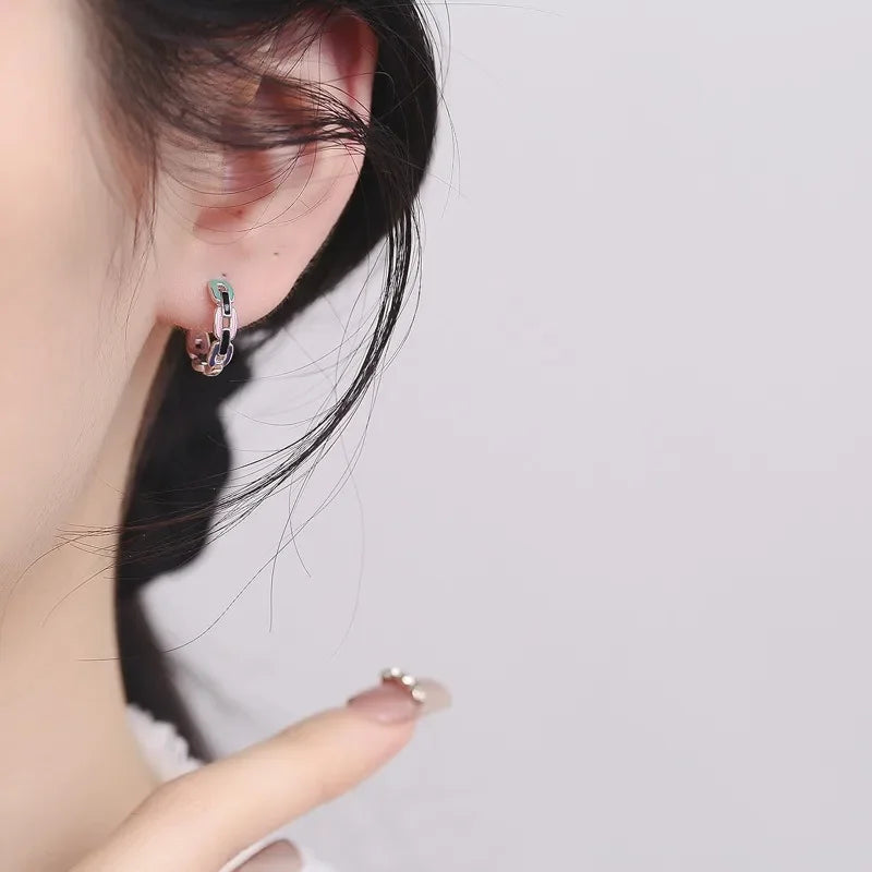 TrustDavis Fashion Retro 925 Sterling Silver  Unique Design Geometry Charm for Women Engagement Anniversary Fine Jewelry DS4010